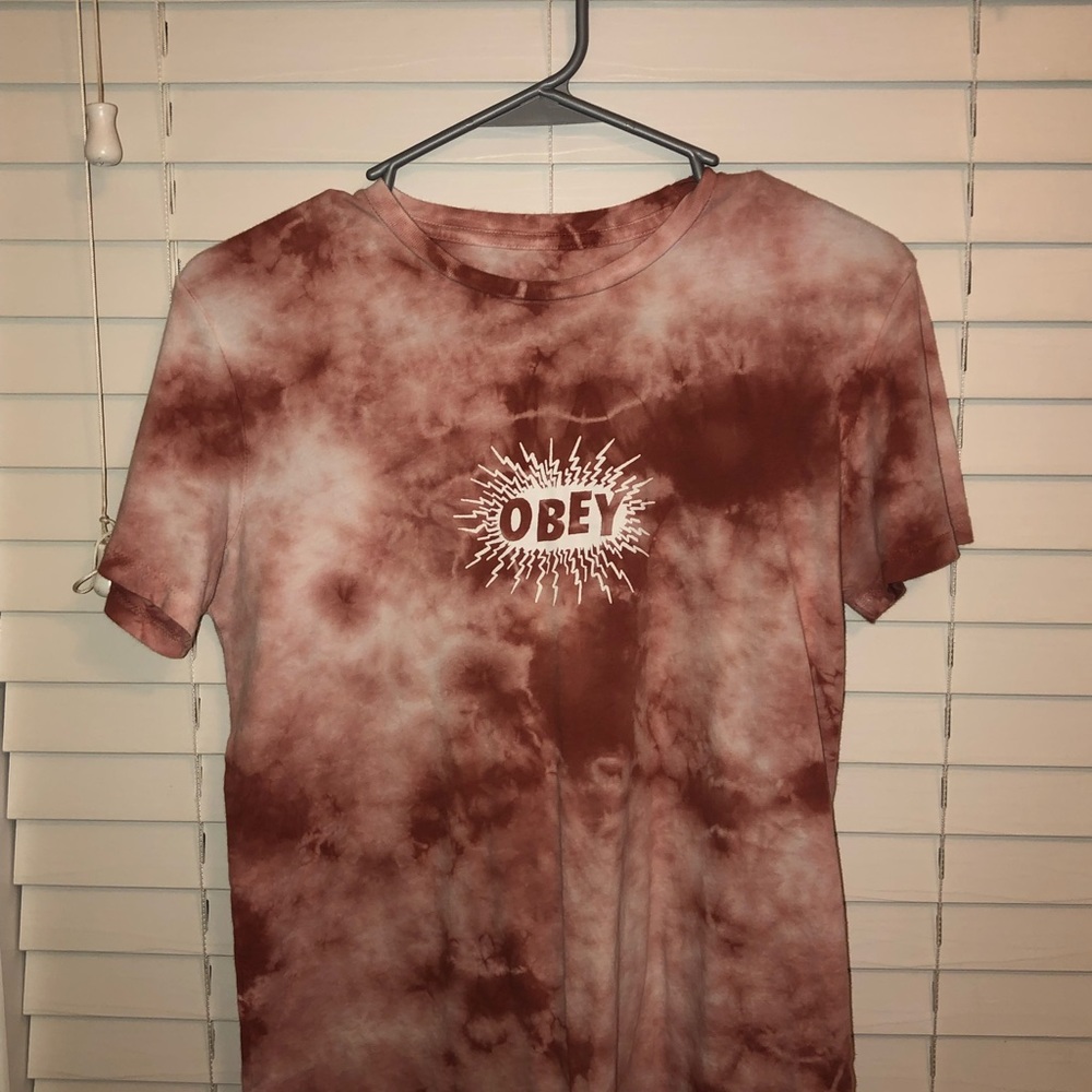pink obey t shirt - Picture 2 of 2